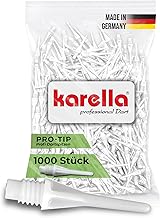 Karella Profi Dartspitzen Pro-Tip, Made in Germany, 1000 Stück, 2BA Gewinde, extrem formstabile Softdart „Ersatzspitzen“ aus Spezialkunststoff, Soft Tips, Softdart Spitzen, weiß