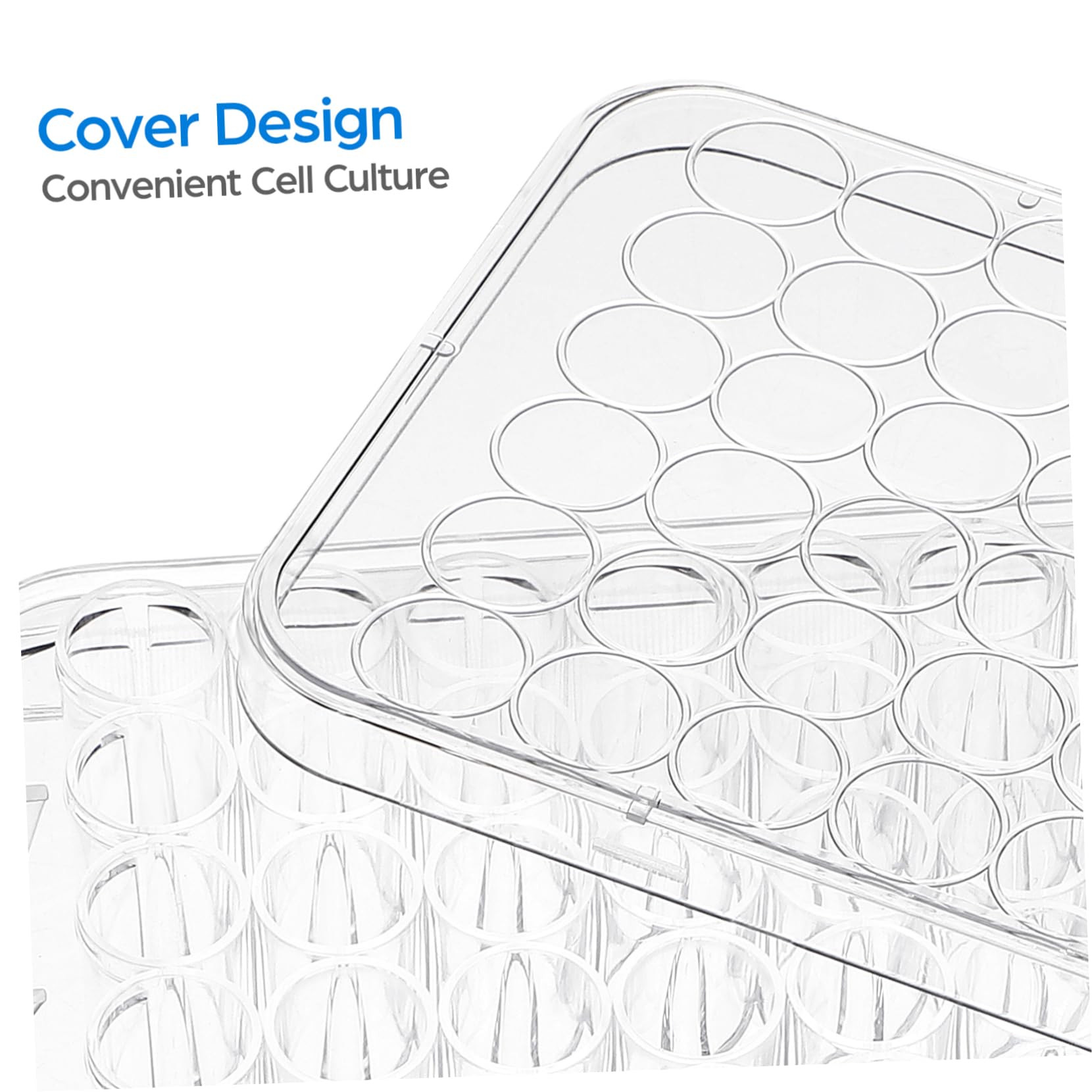 Gatuida 15pezzi Piastra Di Coltura Cellulare Trasparente Da Pozzetti Contenitore Per Esperimenti Di Laboratorio Strumento Per Coltura Tissutale Materiale Vergine Design Con Coperchio Per