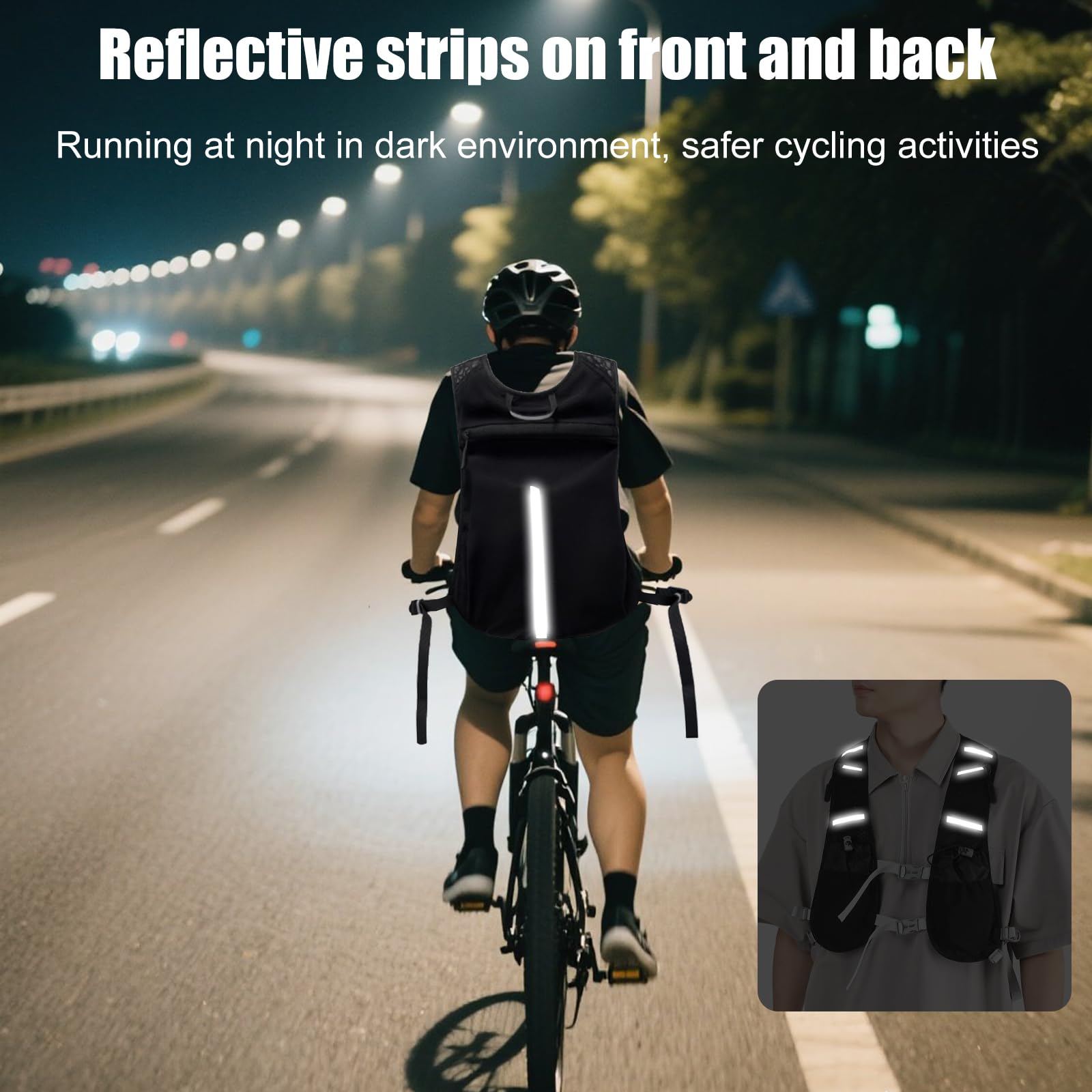 OBEST Chaleco Running Mujer Hombre, Chalecos Deportivos Ultraligeros, Chalecos Correr Reflectantes Ranspirable, Vest Multibolsillos Ajustable Mochilas Móvil para Correr Ciclismo Maratón Senderismo