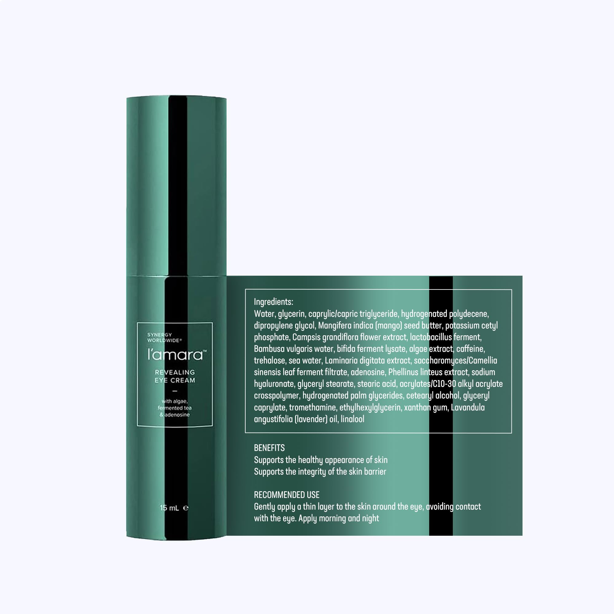 Synergy Worldwide L'amara Revealing Eye Cream 15ml | Grüner Tee