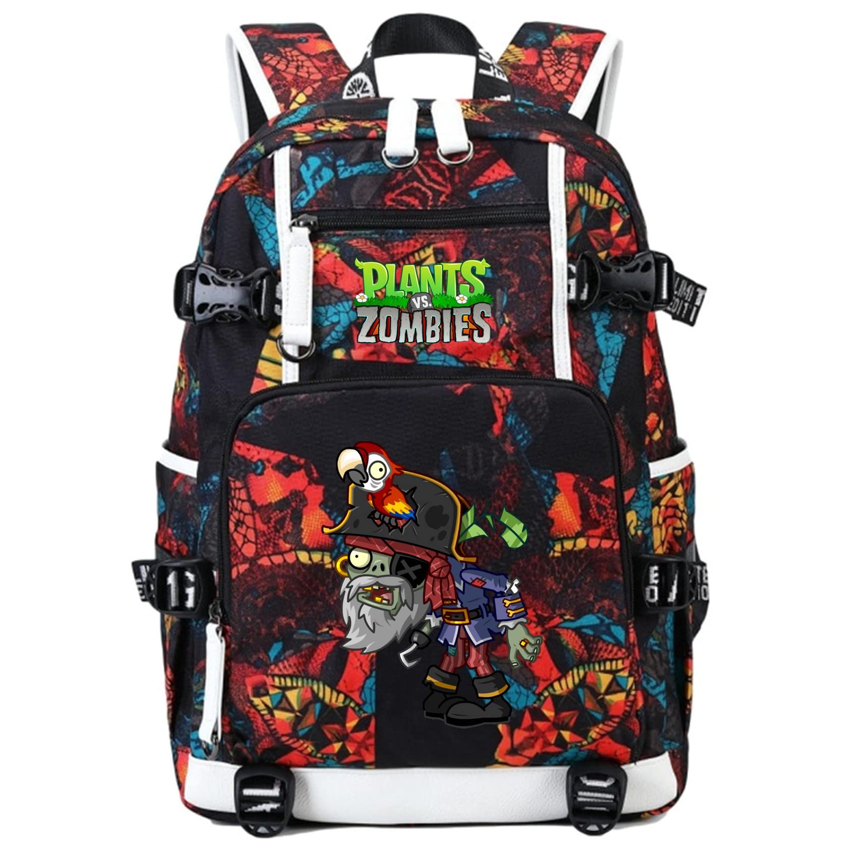 ISaikoy Anime Plants vs. Zombies Backpack Shoulder Bag Bookbag School Bag Daypack Color d13