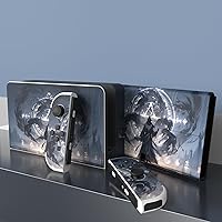 Vista 3 de PlayVital Juego completo de calcomanías protectoras para el modelo OLED de Nintendo Switch, calcomanías de vinilo personalizadas para consola Switch