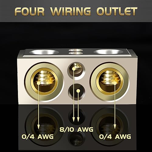 Miniatura 2 de TONDA Terminales de batería, conectores de terminales de batería de calibre 04810 con cuñas y cubiertas protectoras, extremos de cable de batería de