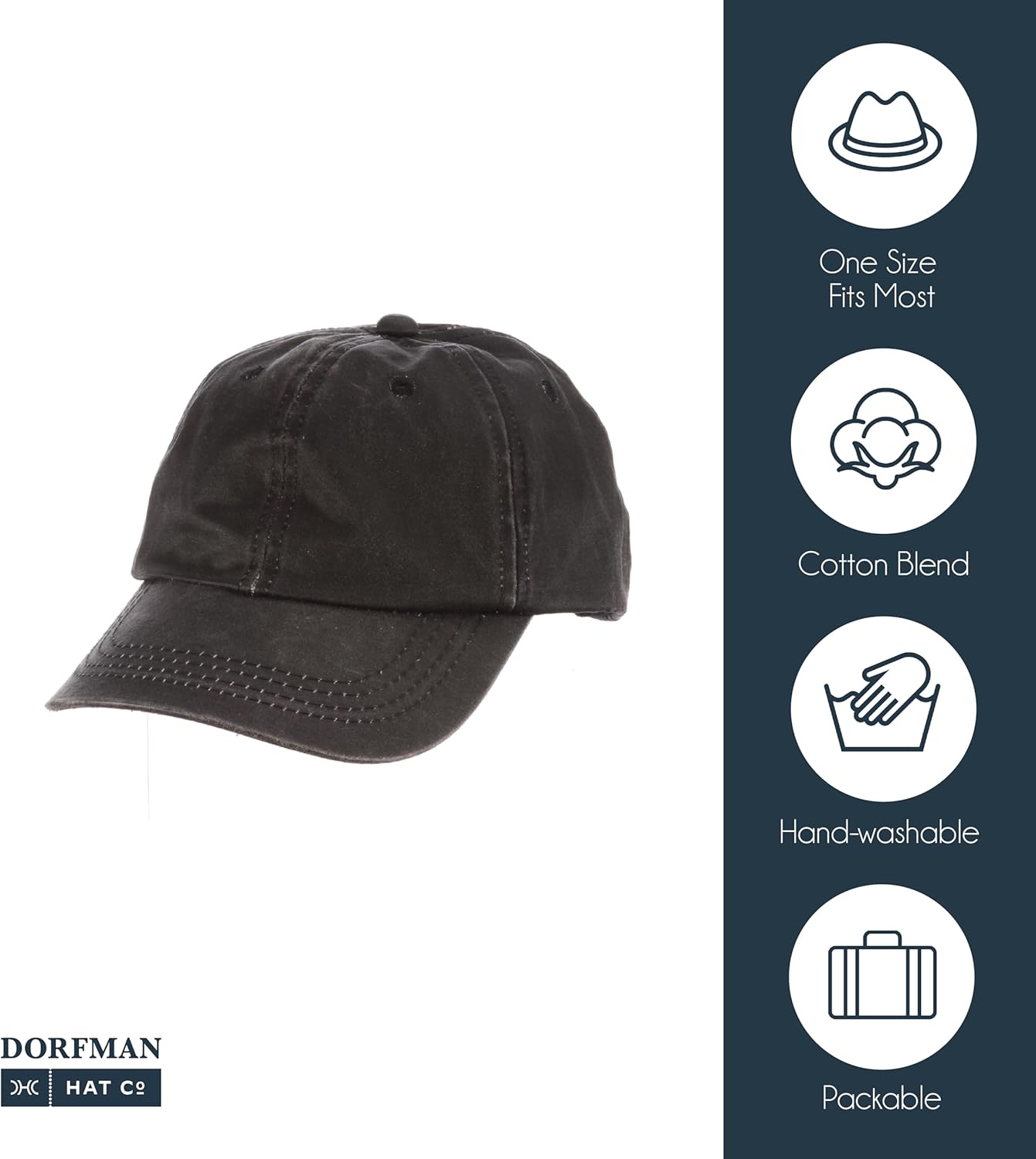Dorfman Pacific Co. Men's Forever Weathered Cotton Cap - Image 5