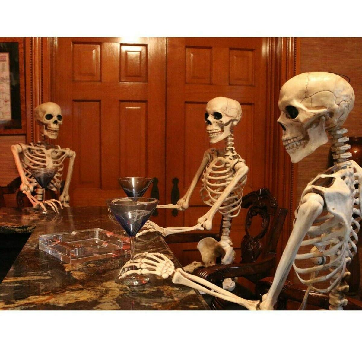 Decorazioni Per Feste Da Appendere Di Halloween Con Scheletro Umano Scheletro Spaventoso Posabili Da 90 Cm