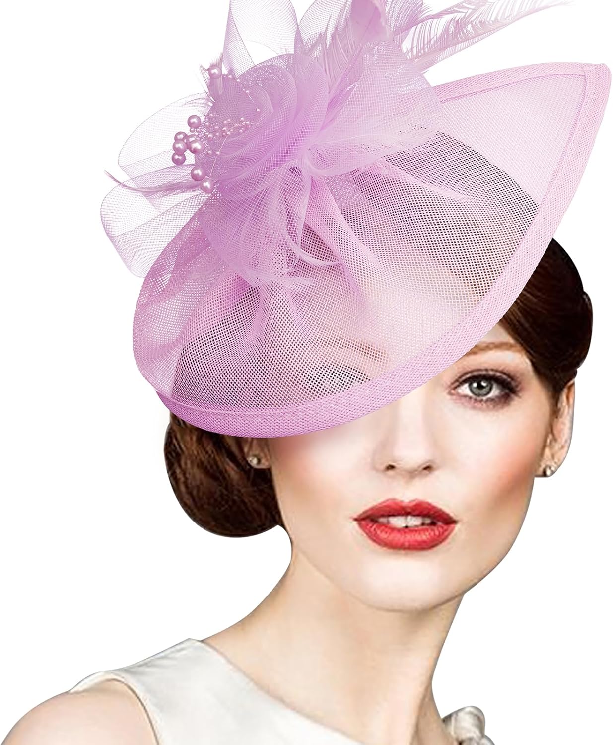 Women Fascinators Hats Flower Fascinators with Headband and Clip Tea Party Headwear for Women and Girls - Image 7
