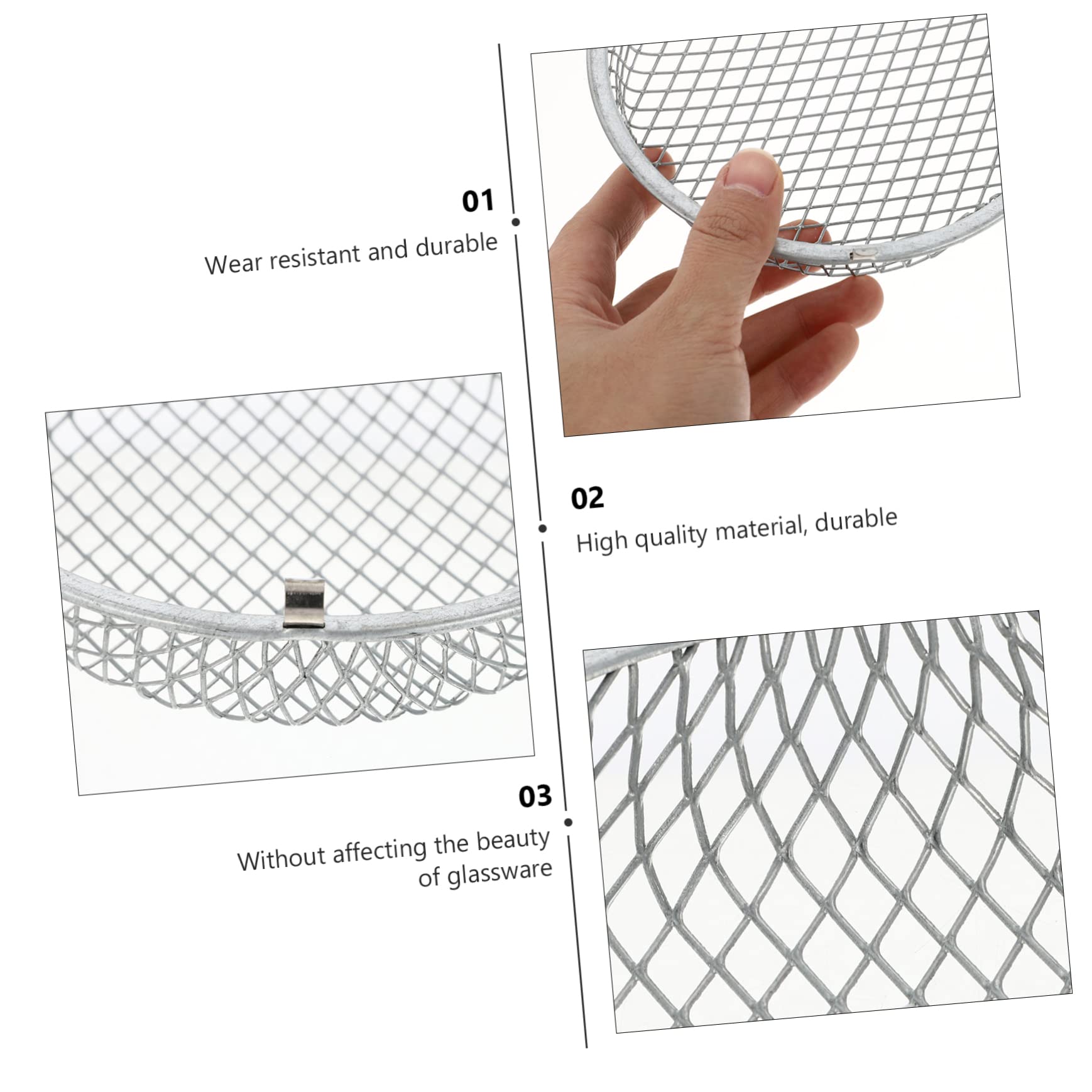 HANABASS 4pezzi Copertura Protettiva per Lampade Riscaldanti per Rettili Antiscottatura per Lucertole e Tartarughe Accessorio per Terrari Inossidabile Facile Installazione e Durabilità
