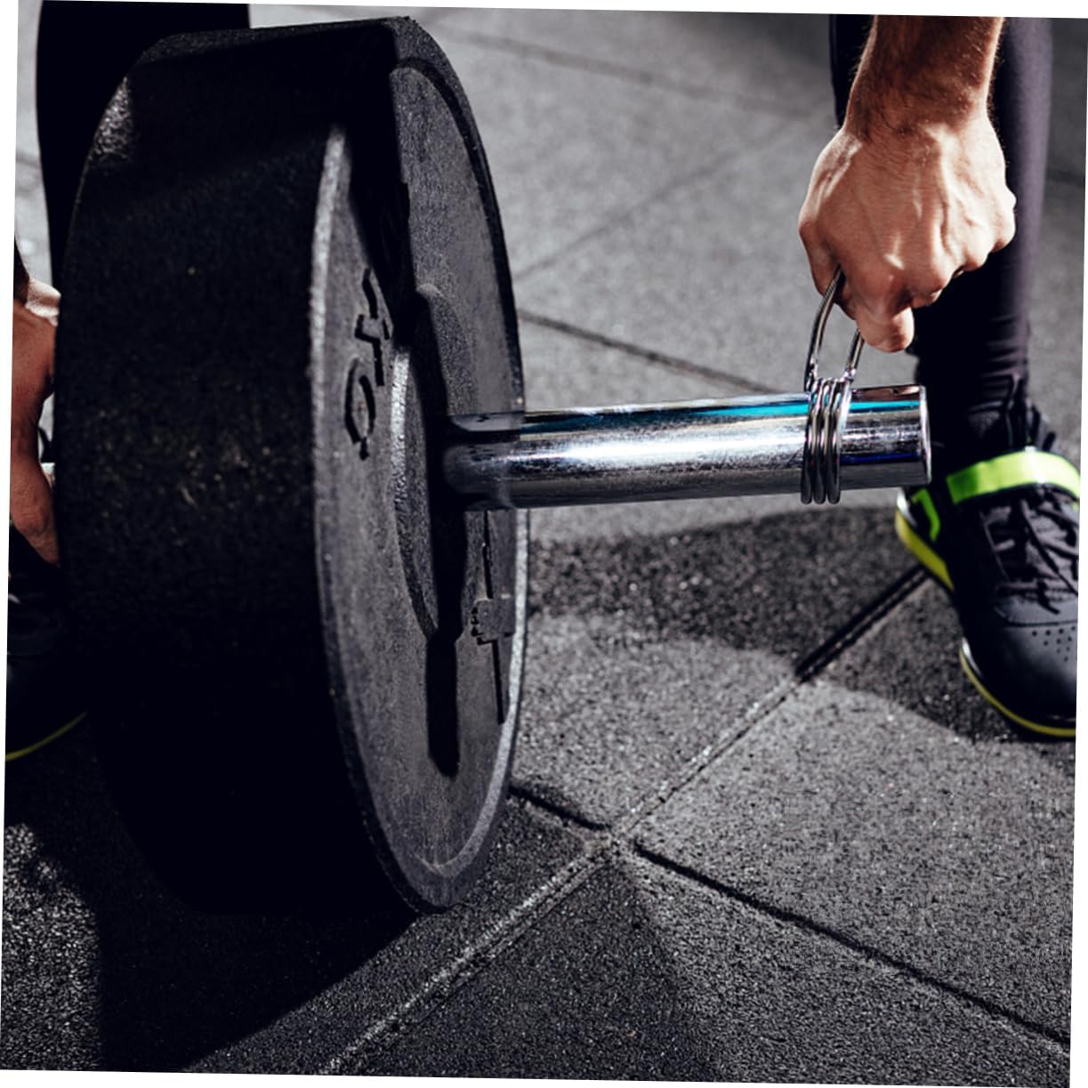 2pcs Barbell Spring Clip Collars Dumbbell Clamp for Powerlifting Weightlifting Gym Use Tone for Bars Exercise Accessory