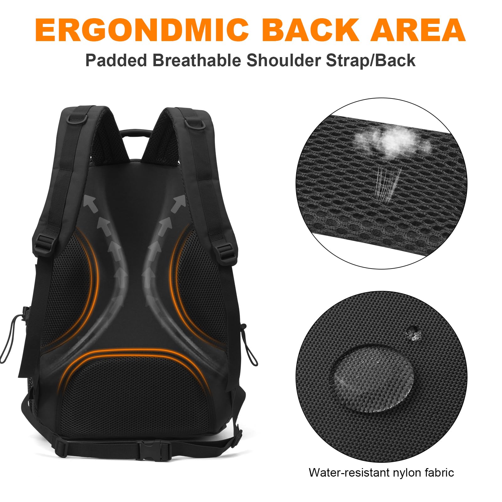 VINBAGGE 35L/40L Sac à Dos Randonnée Sac à Dos Militaire Tactique Molle Sac à Dos Multifonction pour Outdoor Voyage Trekking Camping Chasse