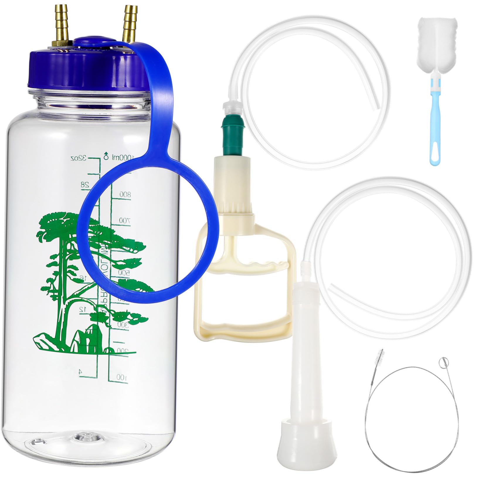 Toyvian Mungitrice Facile per Pecore in Plastica Bovini Manuale Pulire da Trasportare Set Completo Spazzola per Pulizia e Bottiglia per Fattorie e Case Lattee