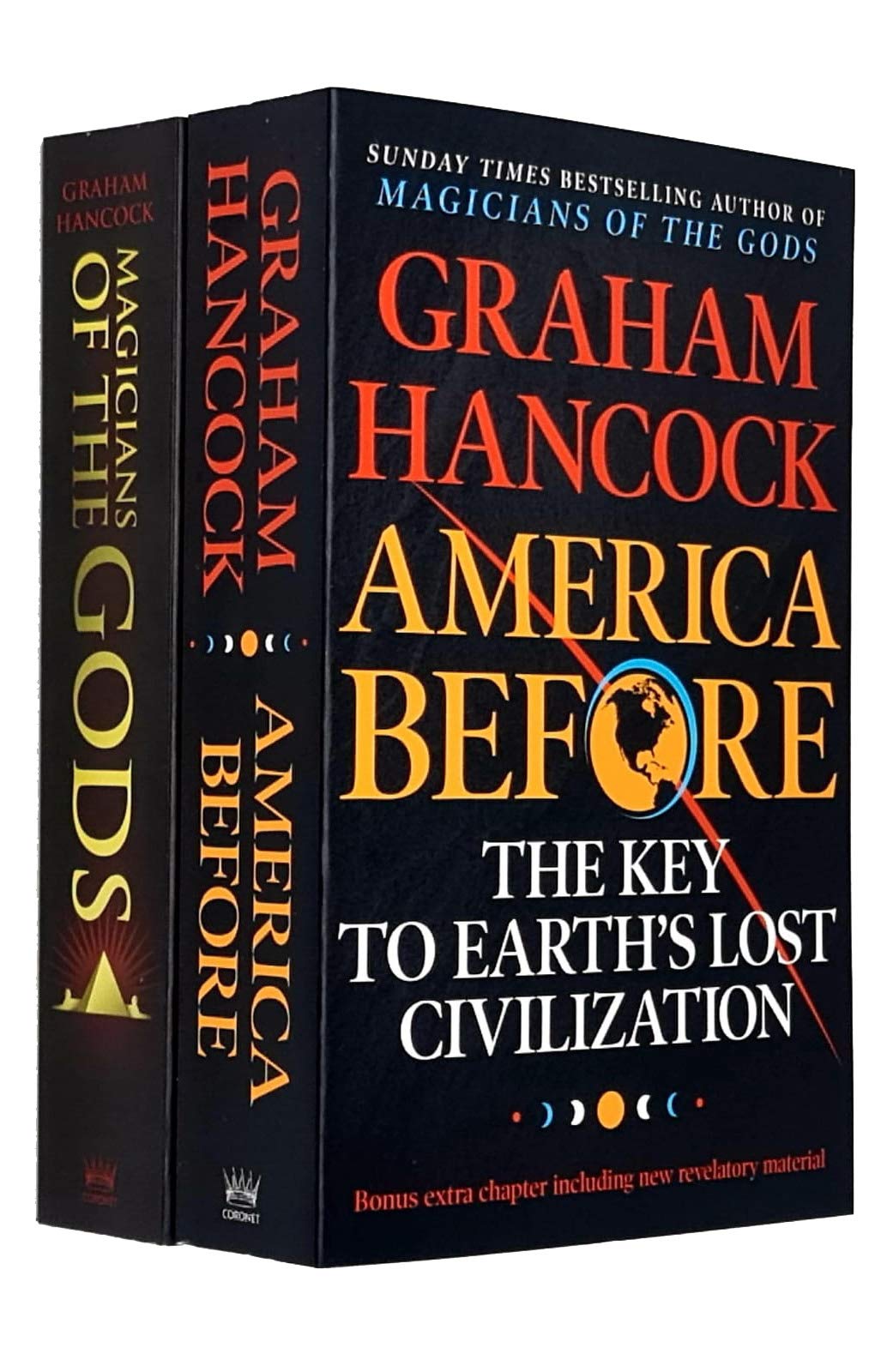 Graham Hancock 2 Books Collection Set (Magicians of the Gods: The Forgotten Wisdom of Earth's Lost Civilisation & America Before: The Key to Earth's Lost Civilization) Paperback – January 1, 2019