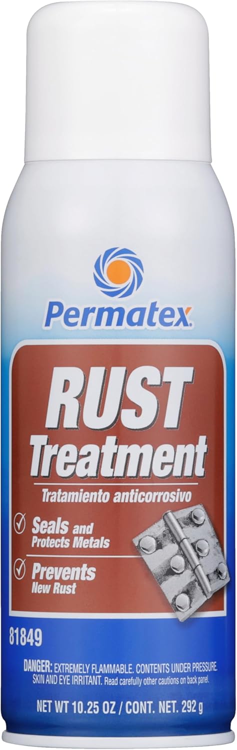 Permatex 81849-12PK Rust Treatment, 10.25 oz. net Aerosol Can (Pack of 12)