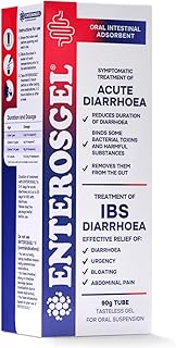 Enterosgel Tube 90 g. - Relief from IBS Symptoms: Diarrhoea, Abdominal Pain, Bloating, Urgency | Drug-Free Irritable Bowel Syndrome Treatment | Acute Diarrhoea Relief