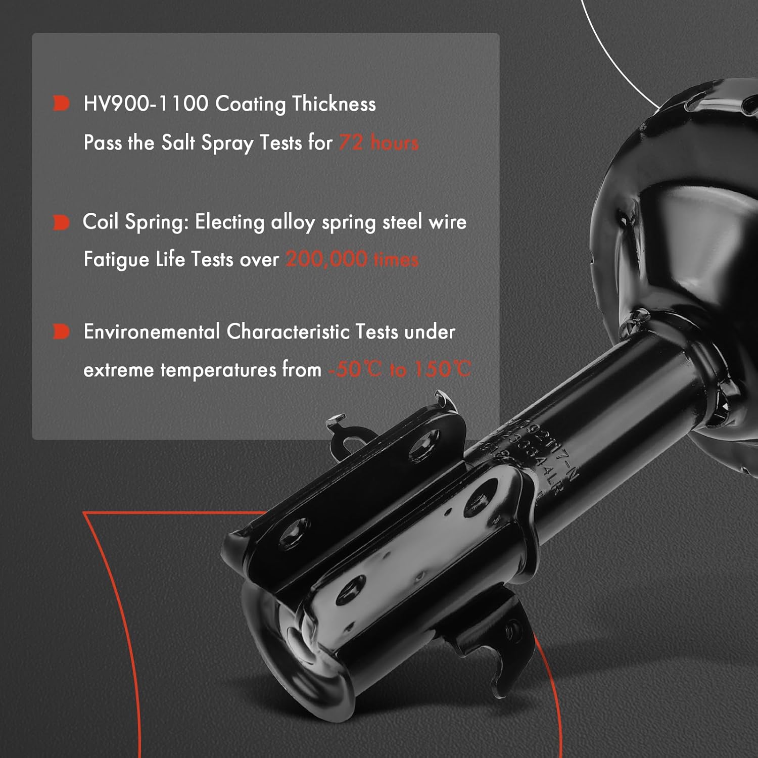 A-Premium Front Pair (2) Complete Strut & Coil Spring Assembly Compatible with Subaru Impreza 2012 2013 2014, Driver and Passenger Side