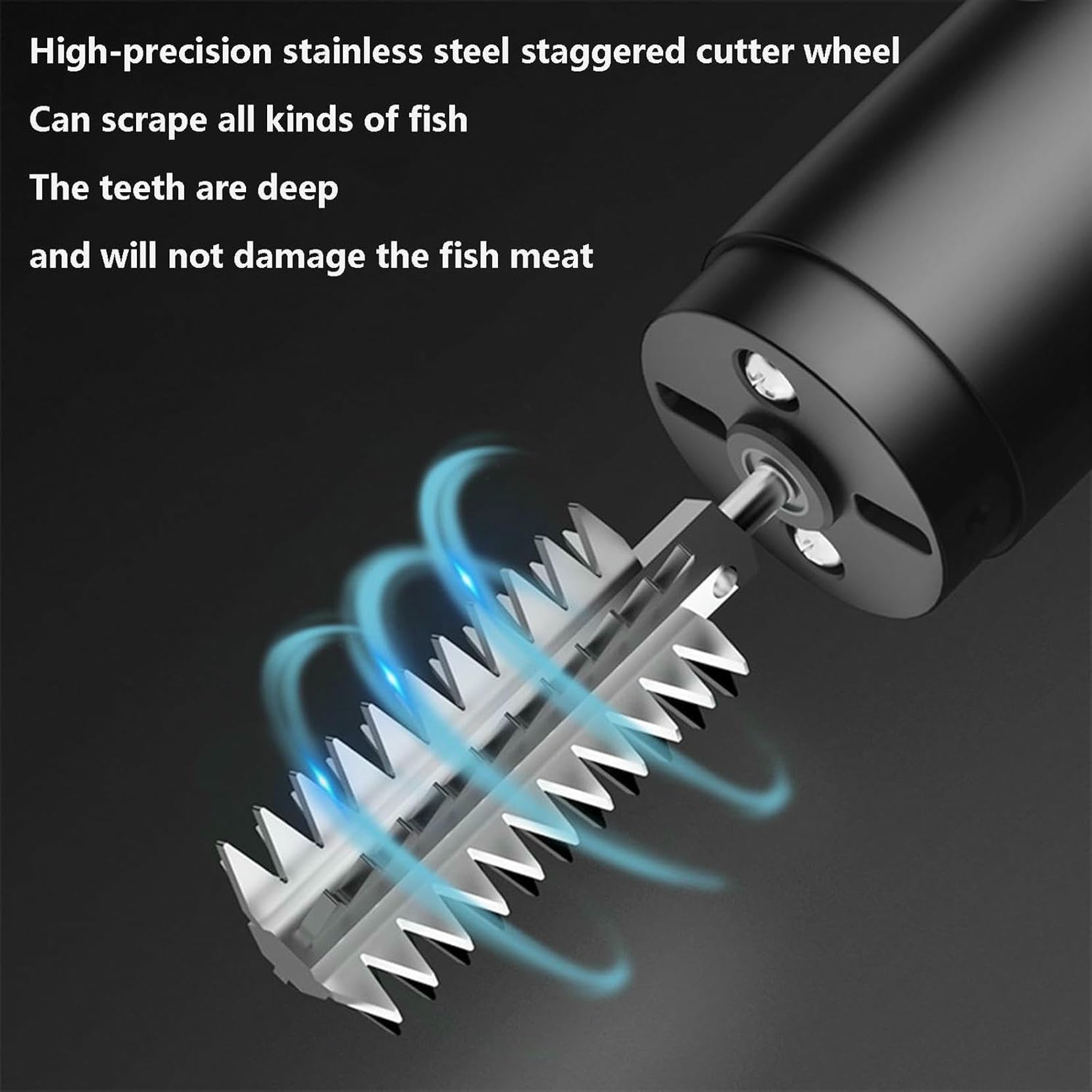 Remover di Pesce Senza Disordine Tamburo Elettrico Scale per Pesce Scaler Scaricatore di Scala Ricaricabile per Cuochi E Cuochi per La Casa Strumenti di Pulizia dei Pesci per Raschiare