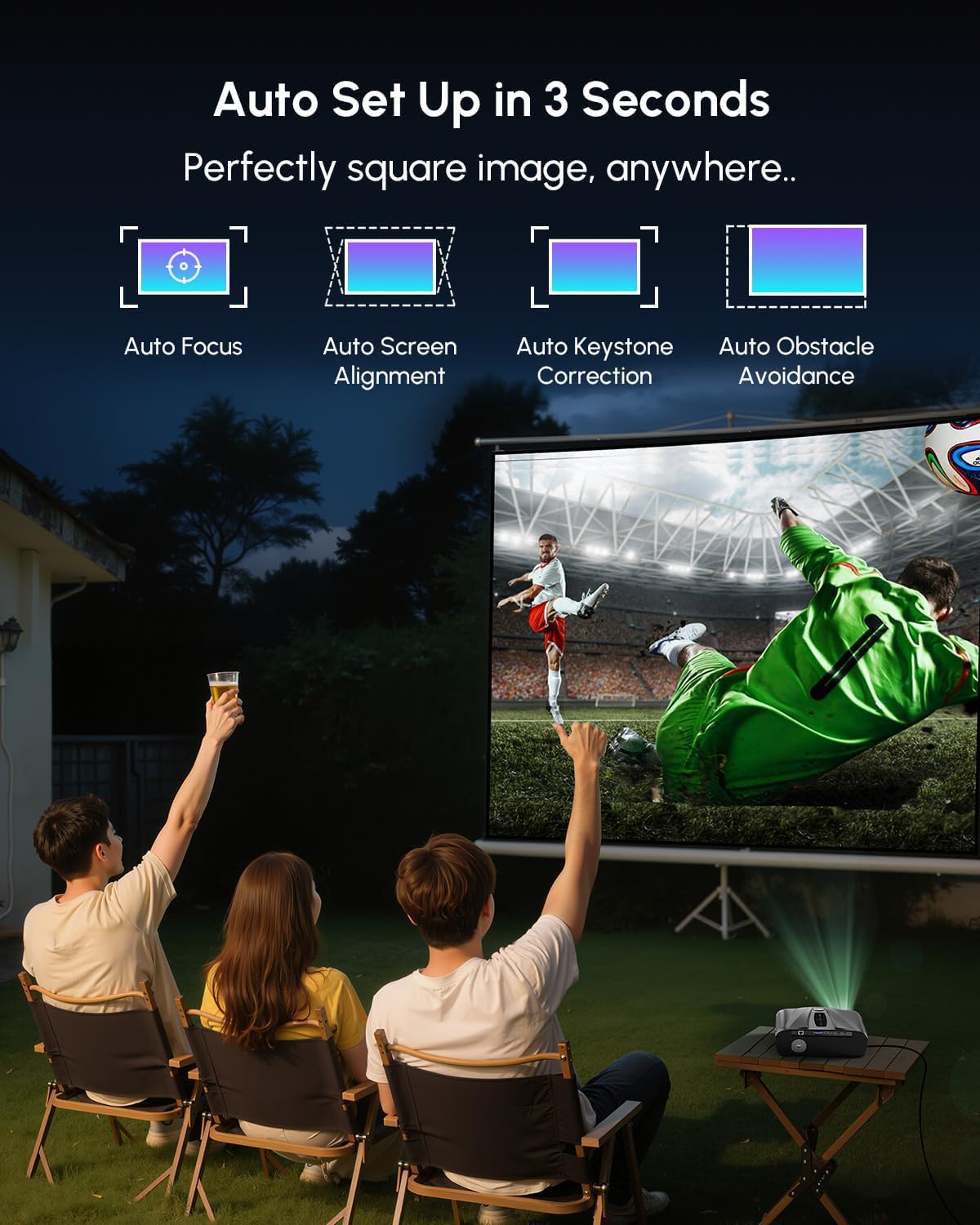 Outdoor Entertainment with Easy Setup