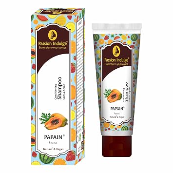 Passion Indulge Papain 2 in 1 Conditioning Shampoo for Soft & Shining Hair-Men & Women | Vegan & Natural - 200ml