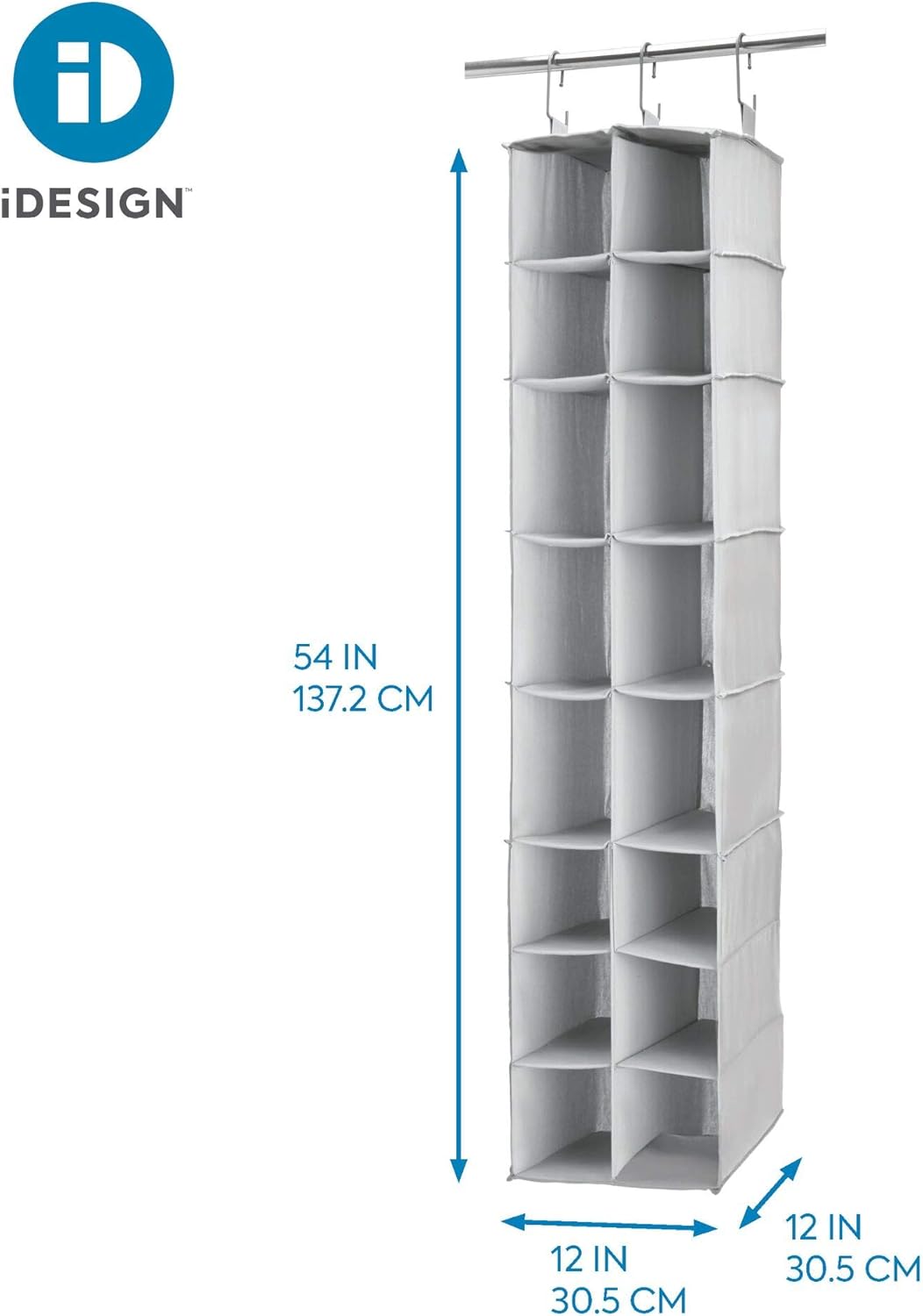 iDesign Evie Closet, Shoe and Boot Organizer