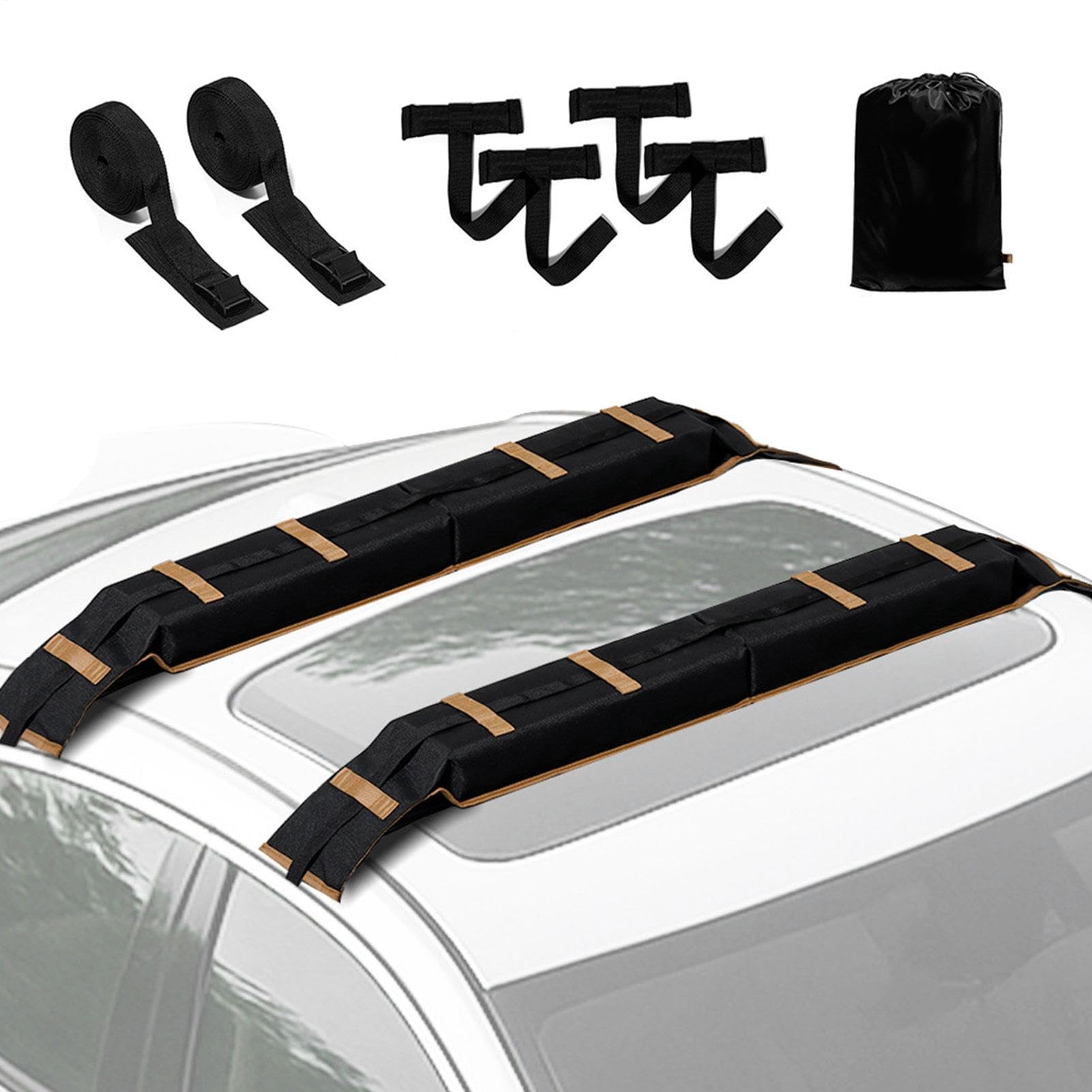 Blanda Universal Resistente 2 Piezas | Portaequipajes Surf Con Bolsa Kayak Surf Snowboard Ski Coche SUV Autocaravana Camión Camping Aire Libre