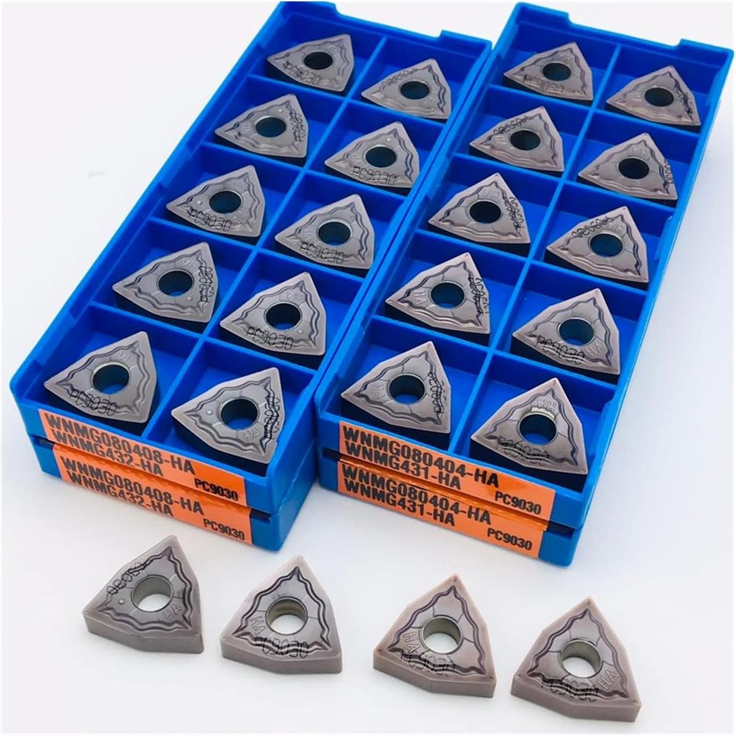 Carbide Milling Cutter Carbide Blade WNMG080404 HA PC9030 WNMG080408 HA PC9030 External Turning Tool 100% Original Stainless Steel (Angle : WNMG080404 HA PC9030, Insert Width(mm) : 10PCS(1box))