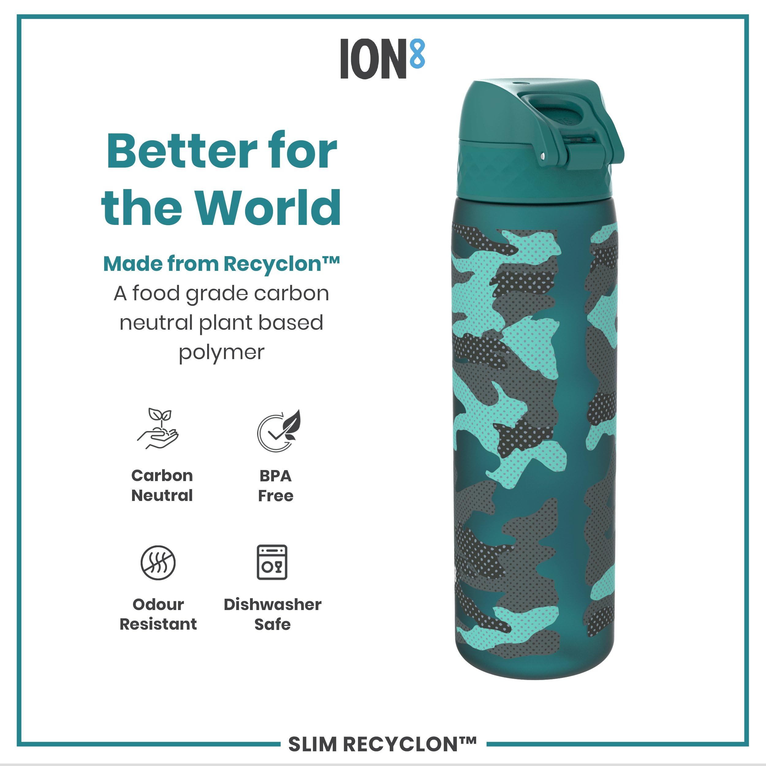 Amazon.com: ION8 Water Bottle, 500 ml/18 oz, Leak Proof, Easy to