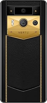 METAVERTU 2 Luxury Custom Made - 18K Gold Blade Edition with Black Ink Calfskin Web3 AI Phone - Black (512, GB)