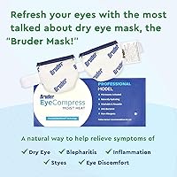 Vista 5 de Bruder Moist Heat Eye Compress Microwave Activated Fast Acting and Effective Relief for Dry Eye and Other Eye Irritation