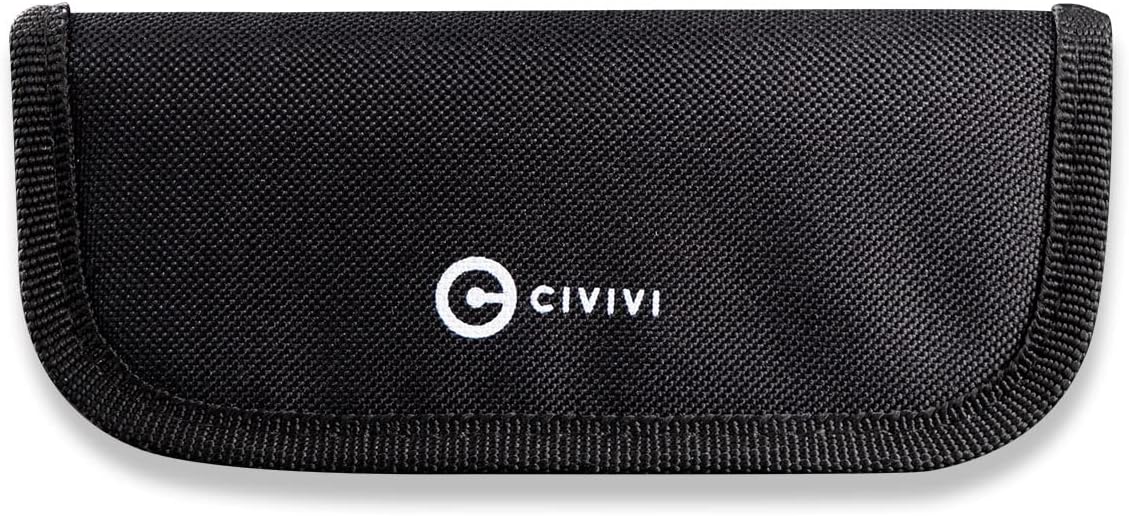 CIVIVI Nylon Utility Knife Pouch - for Carrying Folding Pocket Knives and Accessories - Includes A Polishing Cloth And Stickers C-01