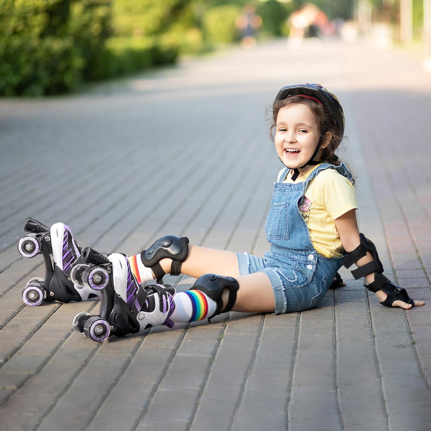 Roller Skates for Girls Boys Ages 4-12, Toddler Kids 4 Size Adjustable Light up Wheels Beginner Skates - Image 6