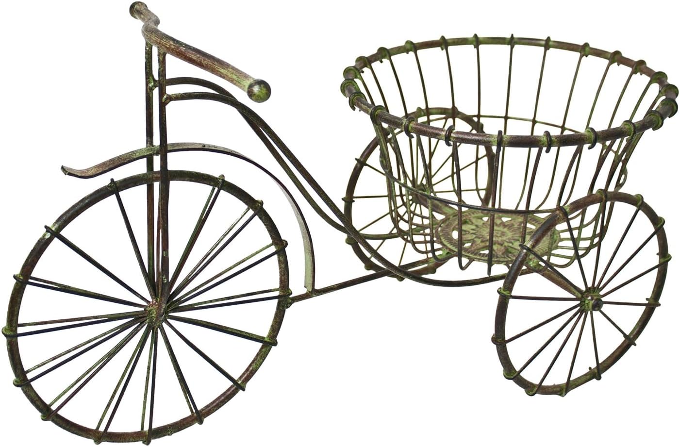 UD Upper Deck Bicycle Planter Plant Holder, 20-Inch, Green