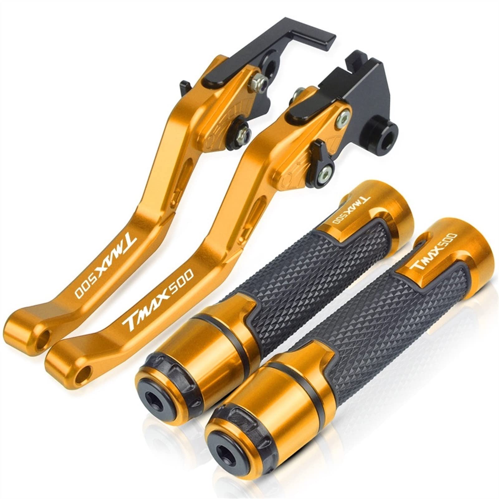 Accessori freno a mano Moto Scooter Freno Frizione Leve Manubrio Manopole Per YAMAHA TMAX500 TMAX 500 2001-2007 2006 2005 2004 2003 2002(Gold)