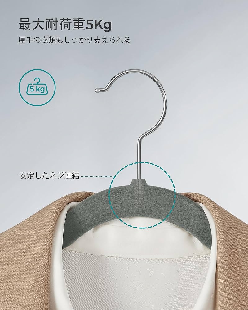 シルバー　ハンガー 滑り止め付き　110本セット シルバー ハンガー 滑り止め付き 110本セット すべりにくい