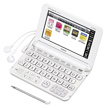 CASIO   EX-word  電子辞書　XD-D3800WE   ホワイト Amazon | カシオ 電子辞書 エクスワード 中学生モデル XD