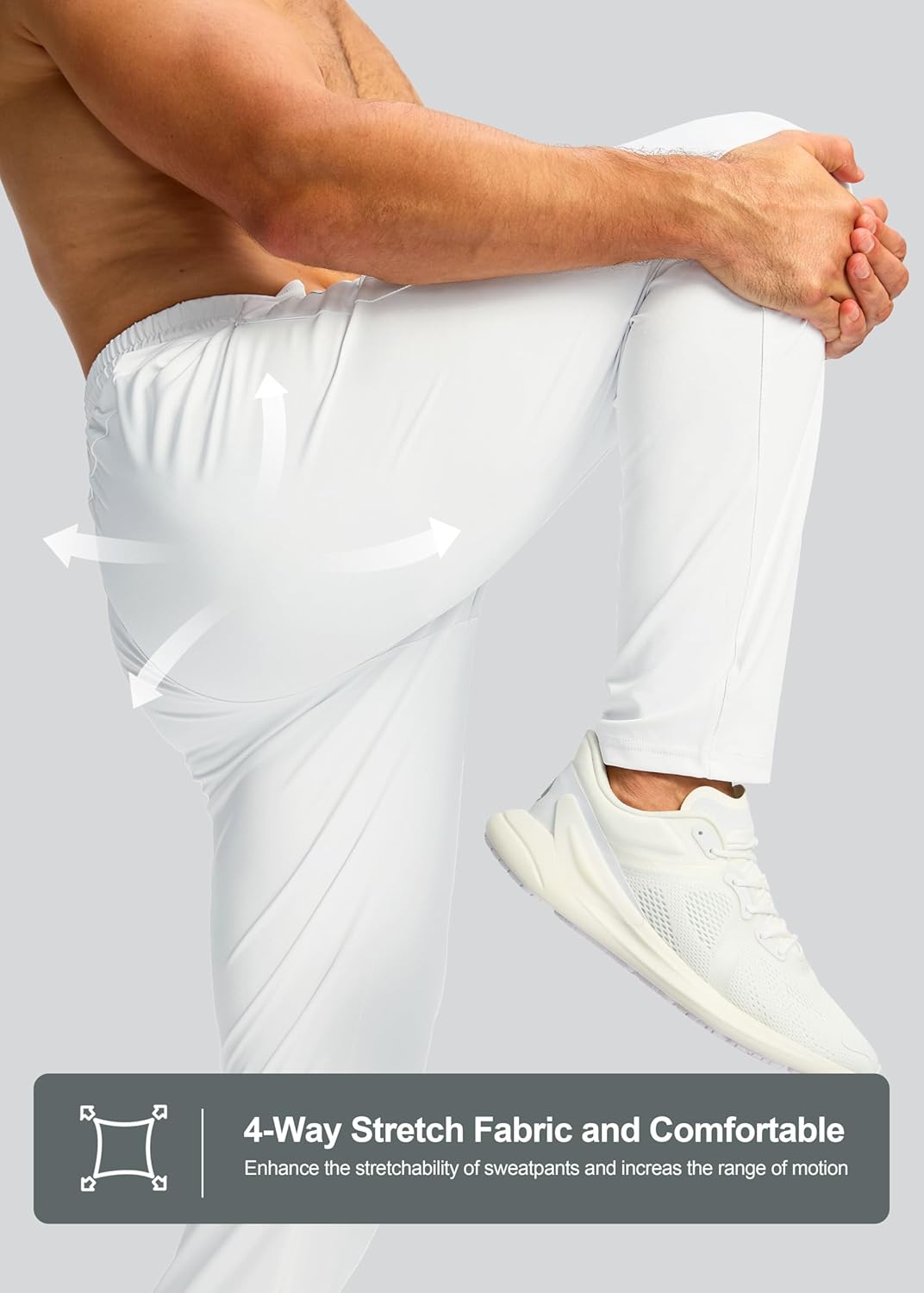 G Gradual Men's Sweatpants with Zipper Pocket Workout Athletic Track Pants Stretch Tapered Joggers for Gym Running Jogging - Image 6