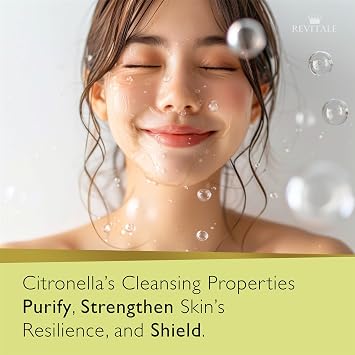 REVITALE Advanced Citronella & Lemongrass Soap Purifying & Soothing Bar for Fresh, Protected Skin