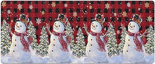 Buffalo - Tapete de baño con diseño de muñeco de nieve para bañera, antideslizante, de secado rápido y absorbente, de tierra de diatomeas, para disponible en Yaxa Mexico