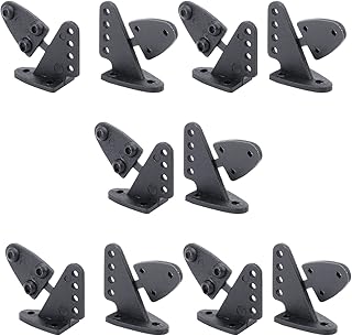 Juvielich 20 Sets Airplane Control Horn, 20x16.5mm Plastic Horns for RC Airplane Parts Black