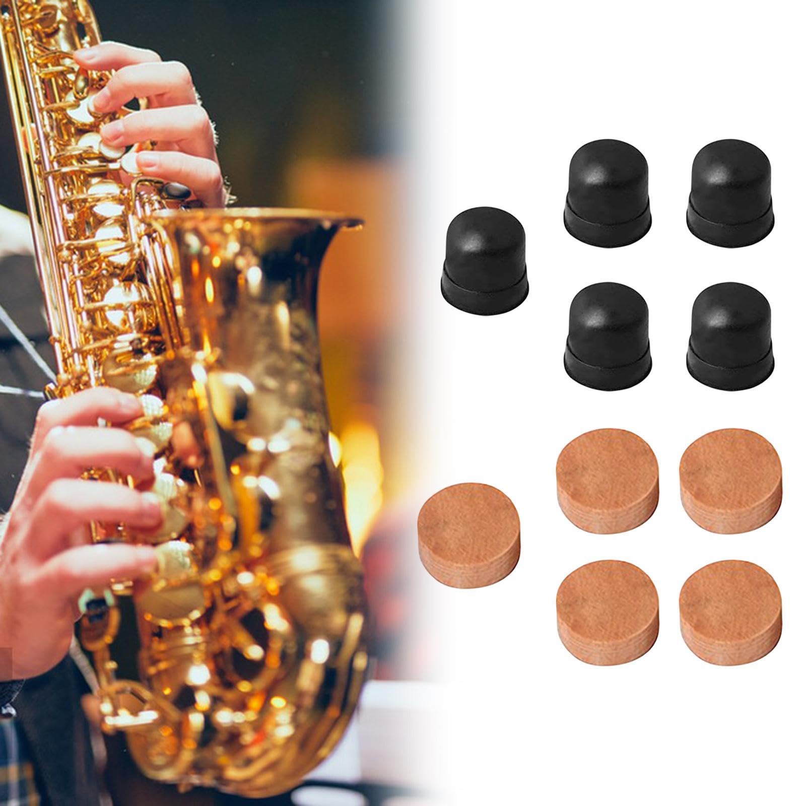 Jojomis 5x Trombone Spit Valve Cork Cork Pad Repair Tool Assembly Trombone Water Key with Cork Pad for Trumpet Cornet Wind Instrument