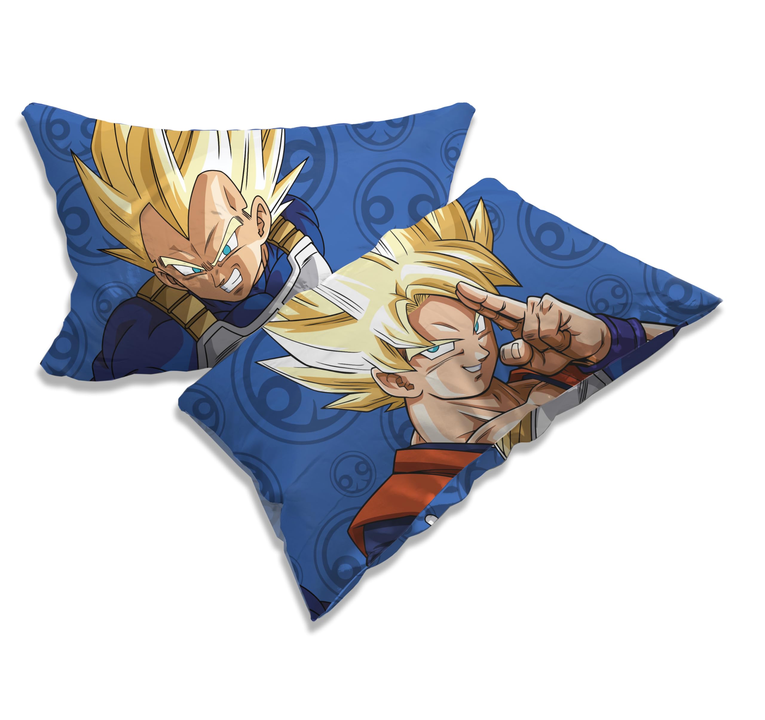 hermet Dragonball - Juego de sábanas para Cama Individual, sábana encimera, sábana Bajera Ajustable, Funda de Almohada, 100% algodón, Producto Oficial