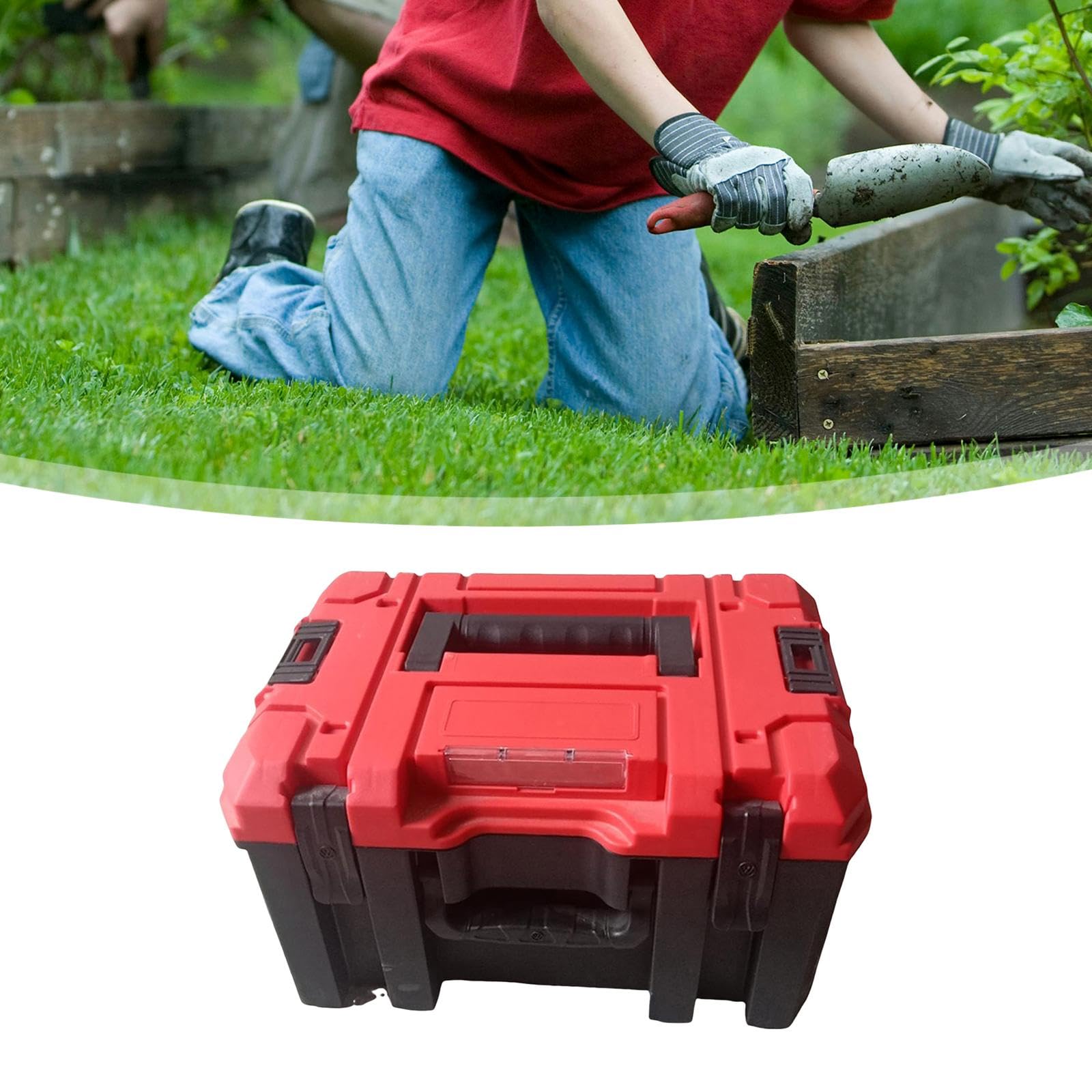 perfk Boîte à outils modulaire pour un accès facile aux outils, format extra large, sac de transport et boîte de rangement pour garage ou atelier, M