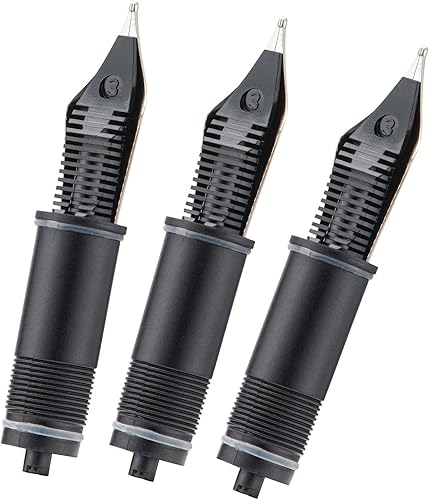 Miniatura 3 de Asvine 3 puntas reemplazadas para pluma estilográfica, color plateado #6 punta mediana V169, P20, P30 y V126