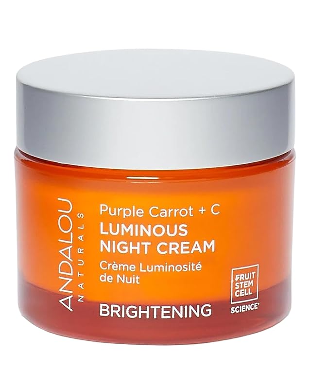 Creme noturno Andalou Naturals Purple Carrot + Vitamin C Luminous Skin, 50 mL