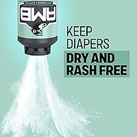 Vista 6 de Anti Monkey Butt Polvo para bebé con calamina, sarpullido del pañal sin talco y alivio antirozaduras, fórmula de almidón de maíz para protección