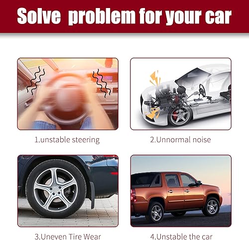 Miniatura 7 de Kit de suspensión de brazo de control superior delantero de 10 piezas, barra estabilizadora, varillas de repuesto para Cadillac Escalade 07-14,