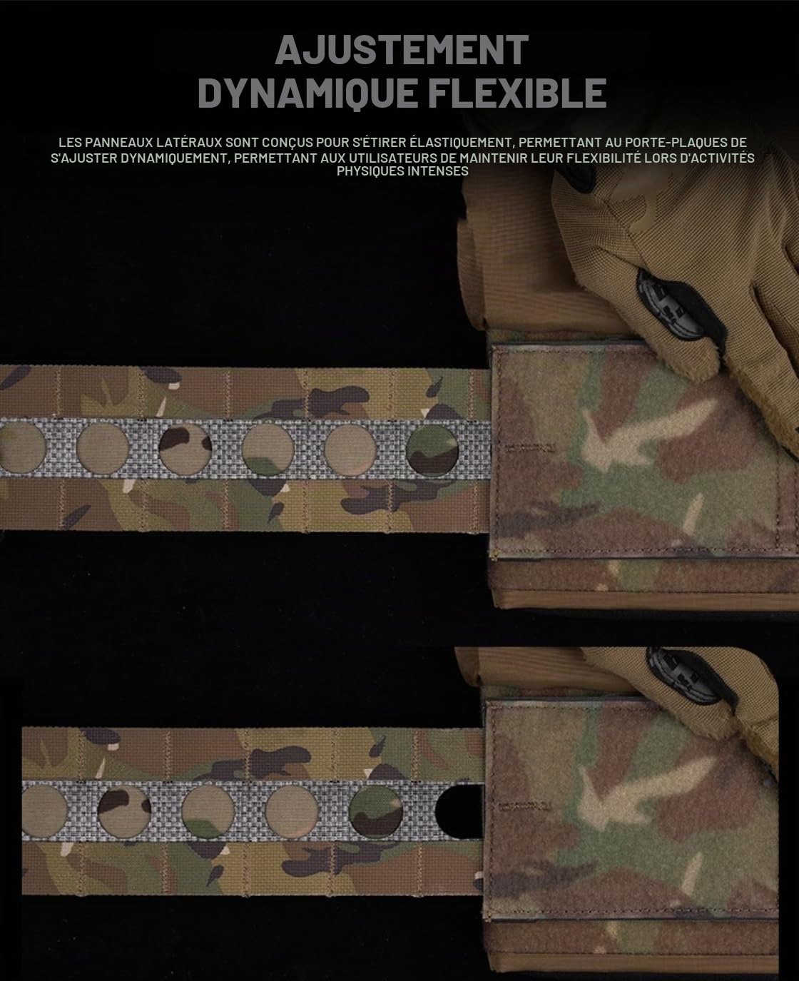 Peminkoo Gilet Tactique V5 FC.PC Gilet Tactique Systèmes Molle Triple Pochette pour Chargeur