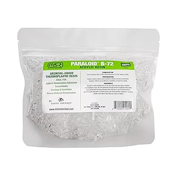 Paraloid B-72 Crystals - Mint State Restoration (MSR) 100% Acrylic Resin, Archival-Grade (16 oz)