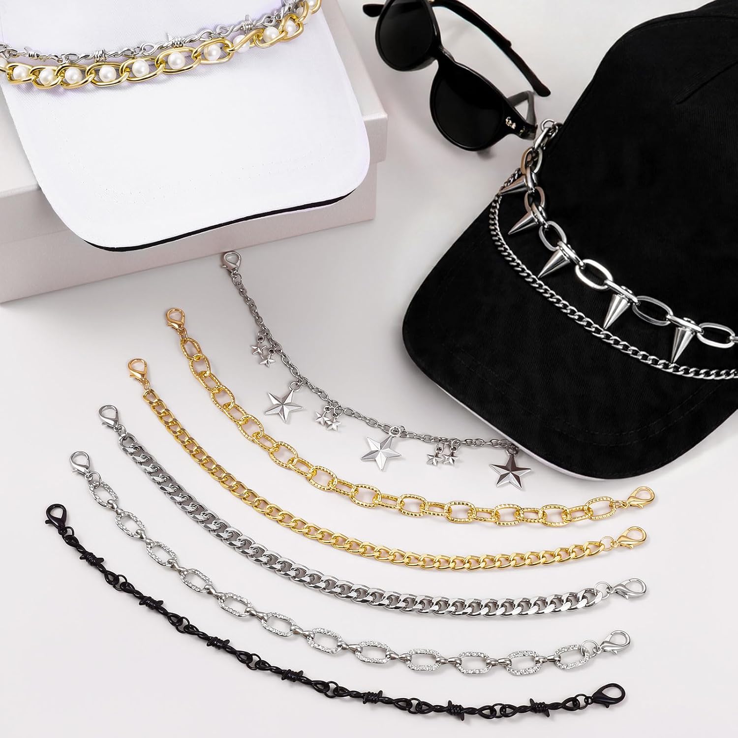 Trucker Hat Chains, Bulk Trucket Hat Charms Chains