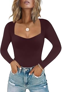 Chunpin Bodysuit Sweetheart Neckline Bodysuits