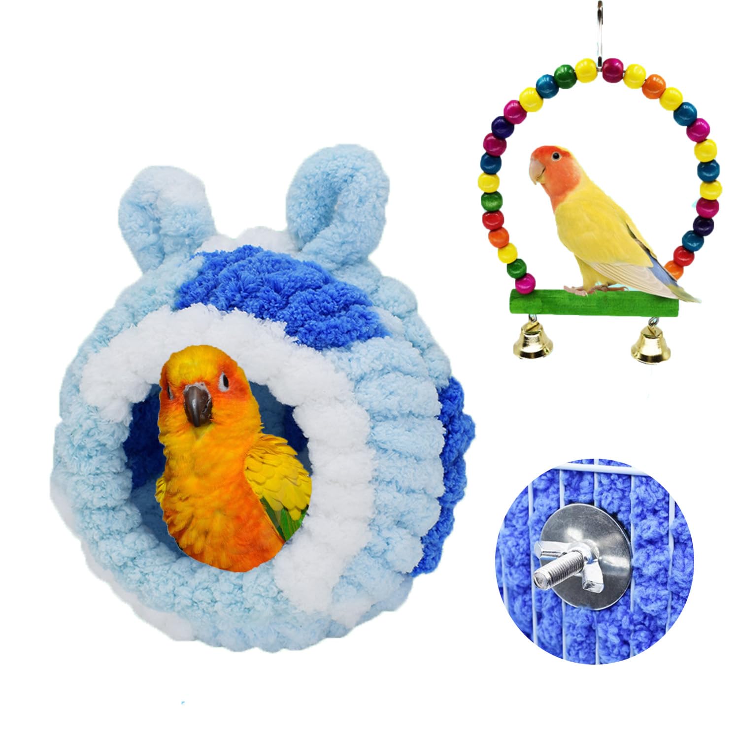 Amazon.co.jp: 鳥 ベッド 鳥の巣 インコ 文鳥 寒さ対策 おもちゃ