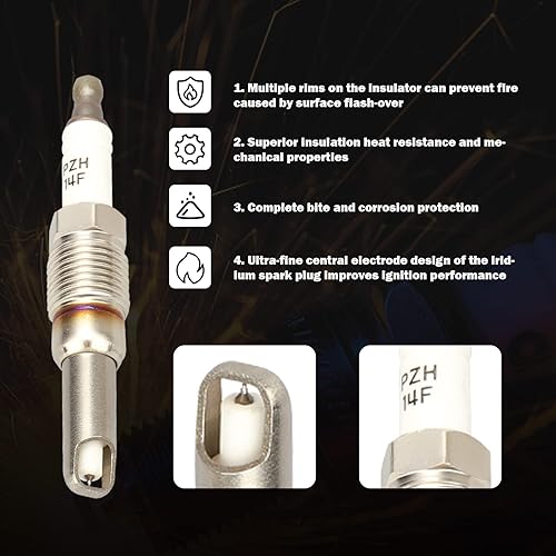 Miniatura 4 de MAYASAF Kit de bujía iridio y bobina de encendido FD508 GDG511 compatible con Ford 2008 F-150250350450Expedition, para Lincoln NavigatorMark LT,